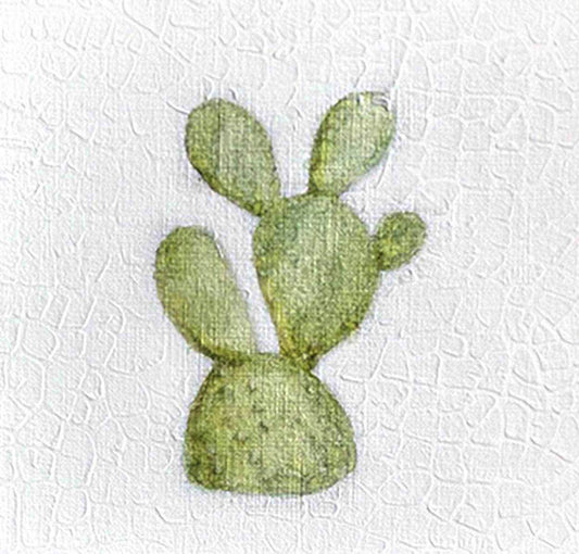 Cactus No. 1: Original one-of-a-kind abstract painting, created with nan. Adds depth to refined interiors, layered collections, or luxury home offices.