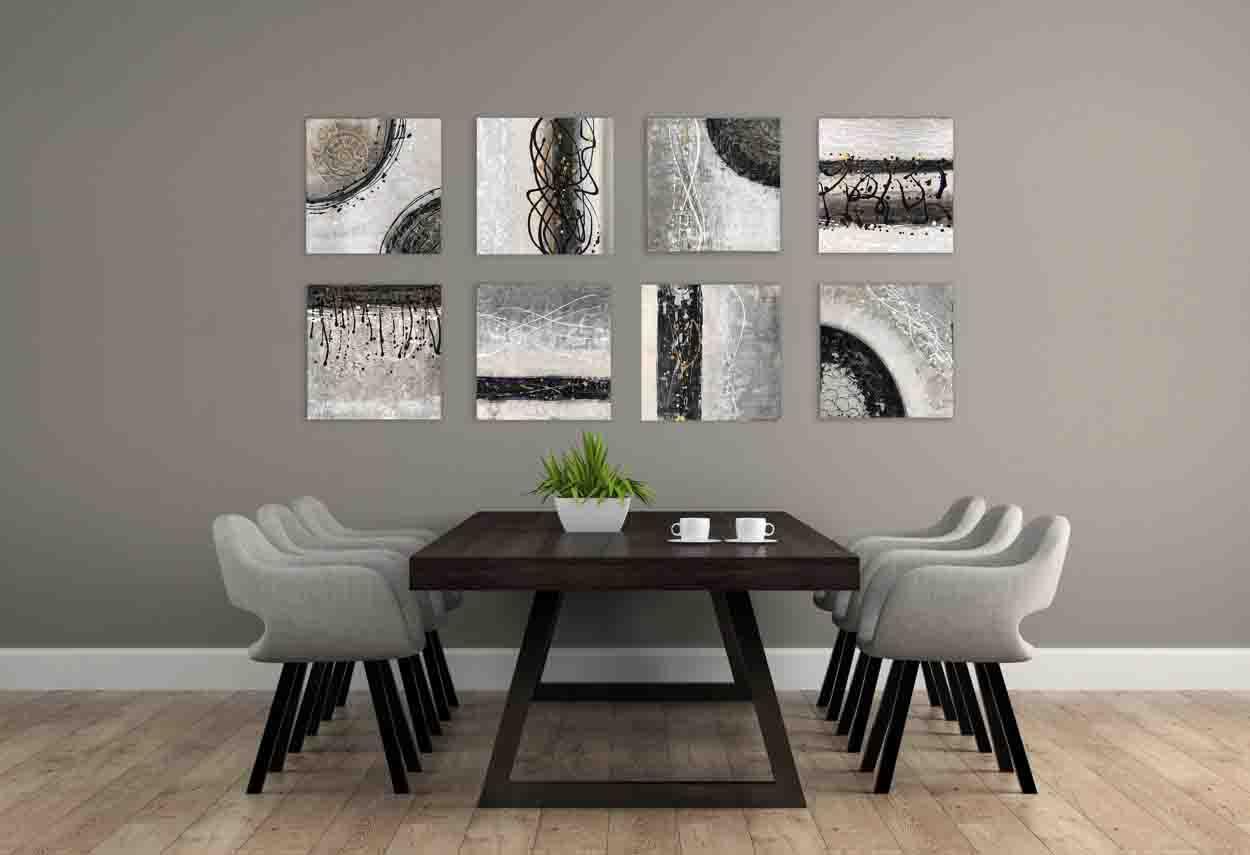 Crossroads No. 1, 20 X 20, crafted in Acrylic on canvas. This one-of-a-kind abstract painting complements refined interiors, layered collections, or luxury home offices.