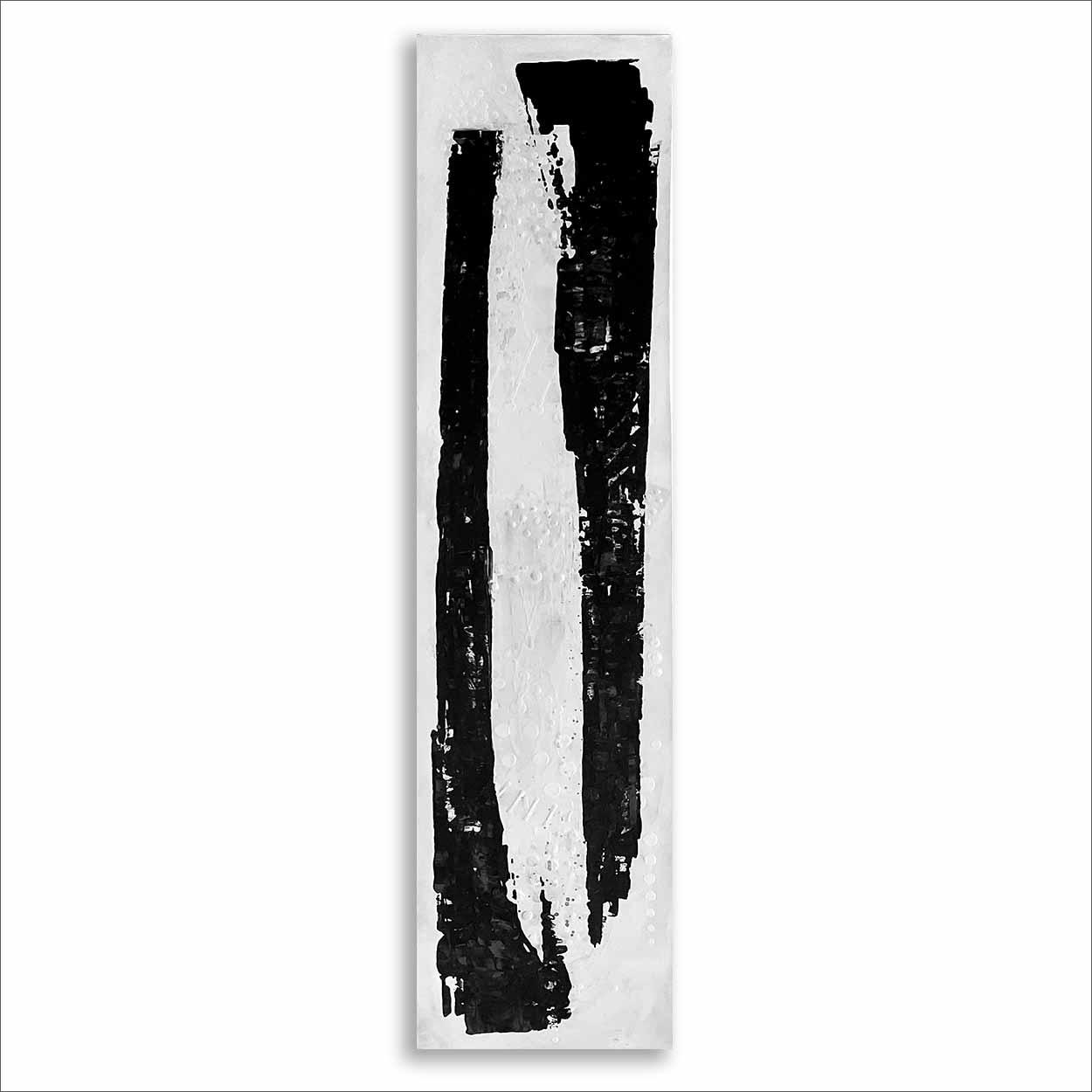 Remedy one-of-a-kind abstract painting in Acrylic on canvas, 16 X 72. Designed for refined interiors, layered collections, or luxury home offices.