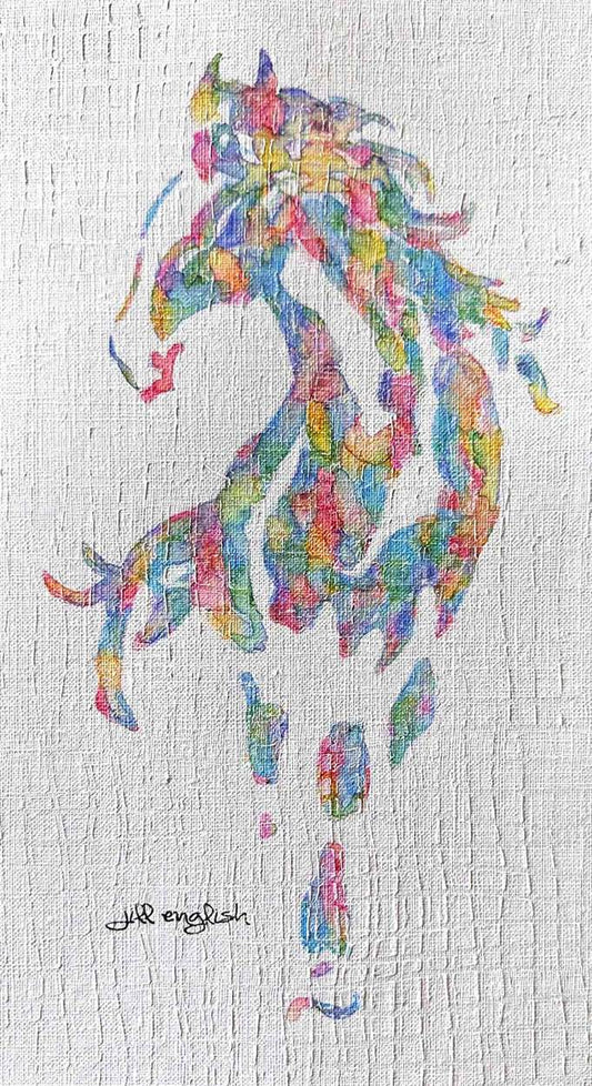 Amitola Cheveyo No. 6: A one-of-a-kind abstract painting, 6X11, created in nan. Perfect for refined interiors, layered collections, or luxury home offices.