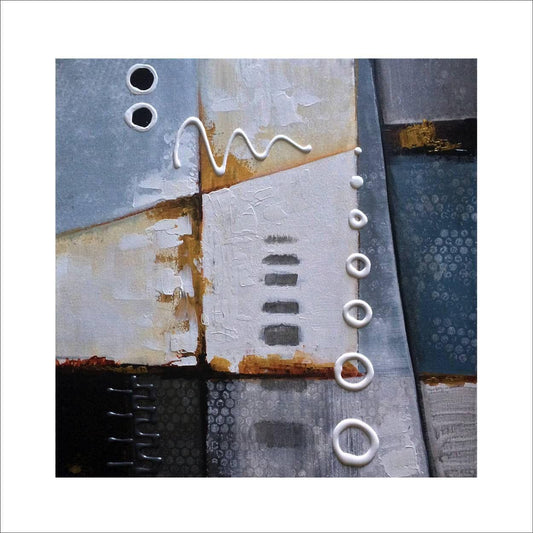 Black Tie Affair No. 2: A one-of-a-kind abstract painting, 20 X 20, created in Acrylic on canvas. Perfect for refined interiors, layered collections, or luxury home offices.