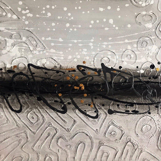 Crossroads No. 15 20 X 20 symbolic, grid-based abstract, handmade using Acrylic on canvas. Beautiful in modern living rooms, creative offices, or curated collections.