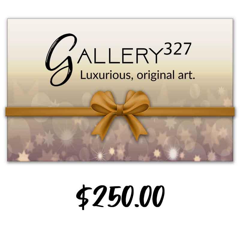 Gallery327 Gift Card, crafted in nan. This one-of-a-kind abstract painting complements refined interiors, layered collections, or luxury home offices.
