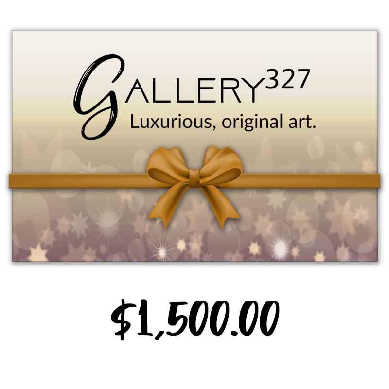 Gallery327 Gift Card, crafted in nan. This one-of-a-kind abstract painting complements refined interiors, layered collections, or luxury home offices.