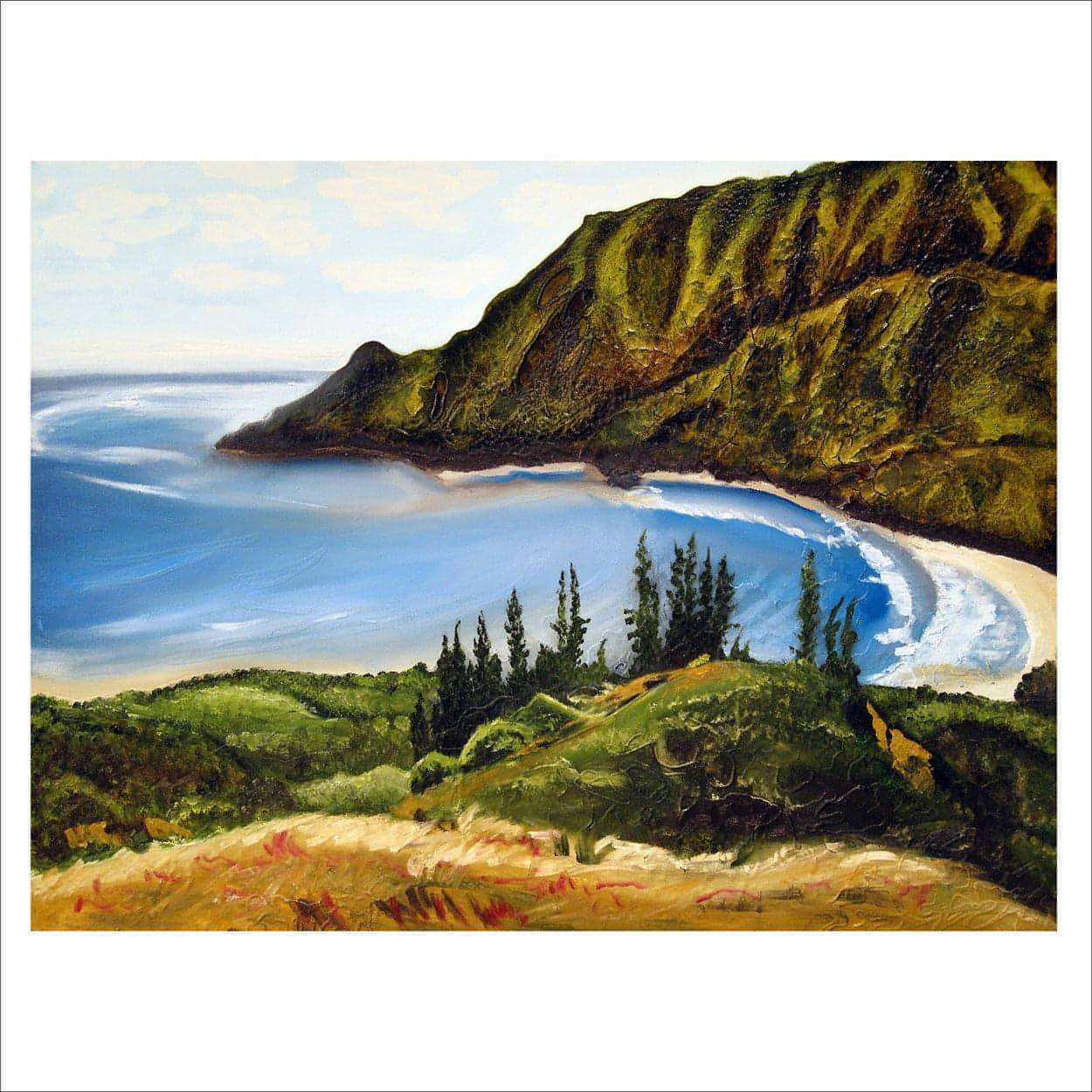 Kahana Bay one-of-a-kind abstract painting in Acrylic on canvas, 40x30. Designed for refined interiors, layered collections, or luxury home offices.