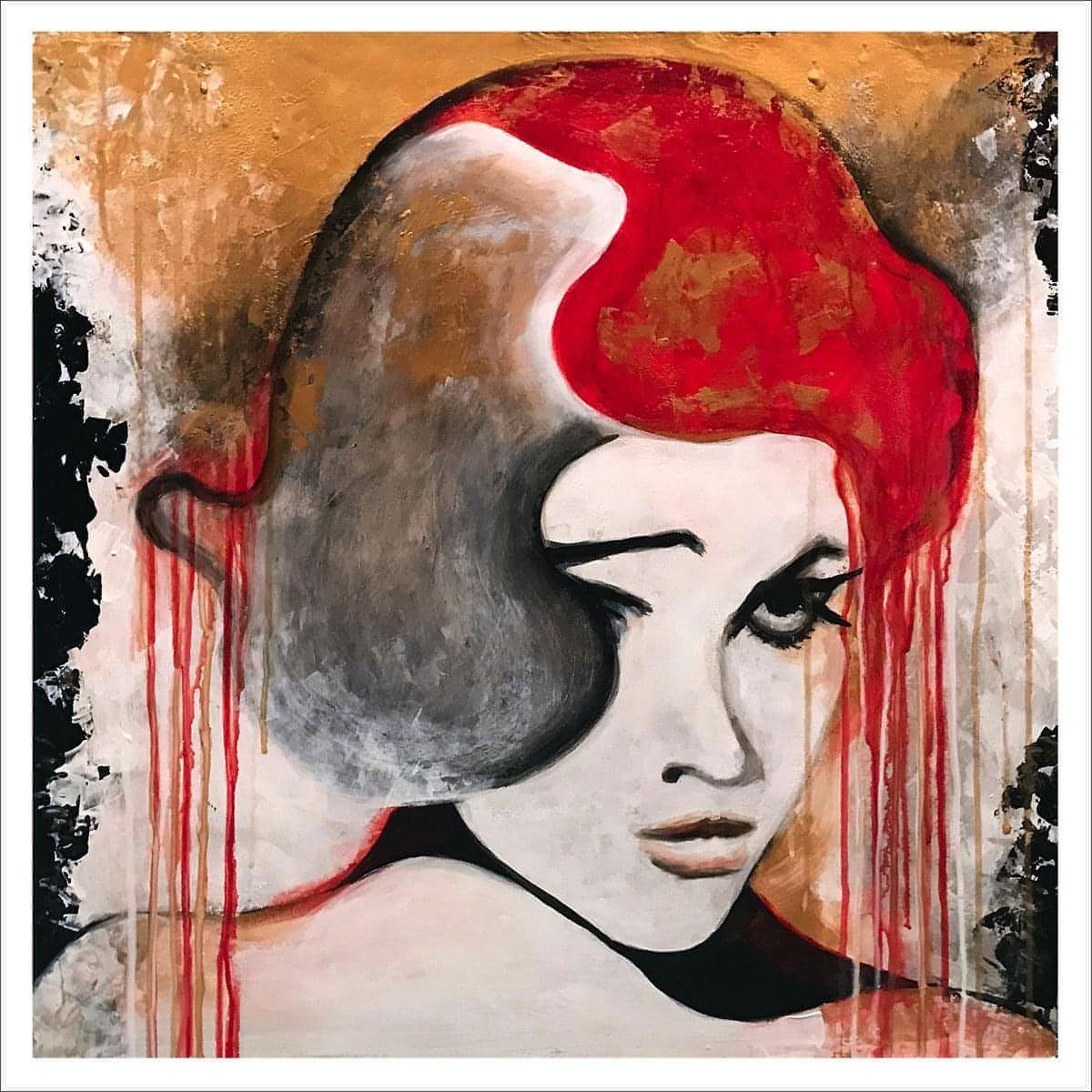 Sophia & Jane, A one-of-a-kind abstract painting, TWO PANELS: 24 X 24 inches each, created in Acrylic on masonite. Perfect for refined interiors, layered collections, or luxury home offices.