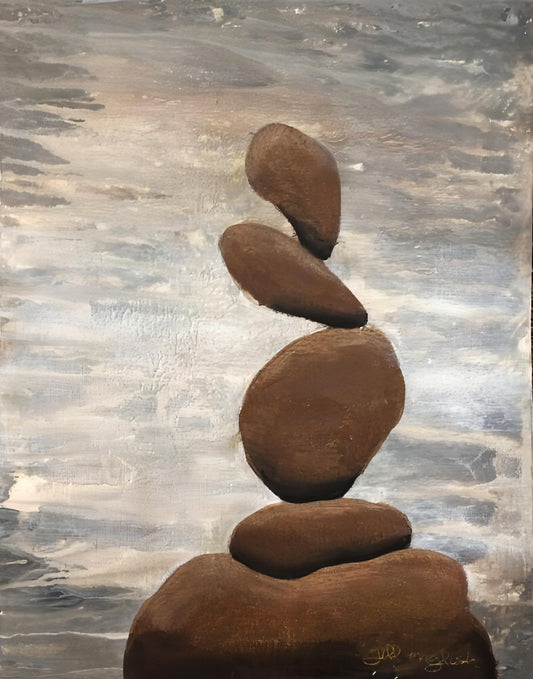 Top Of The World 8, 11x14, crafted in Acrylic on off-white linen paper. This one-of-a-kind abstract painting complements refined interiors, layered collections, or luxury home offices.