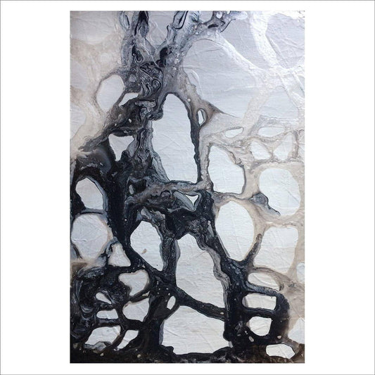 Vivid Dreams No. 8 one-of-a-kind abstract painting in Acrylic on masonite, 16x24. Designed for refined interiors, layered collections, or luxury home offices.