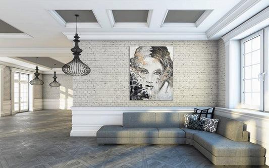 Waking Up, A one-of-a-kind abstract painting, 48 X 60, created in Acrylic on canvas. Perfect for refined interiors, layered collections, or luxury home offices.