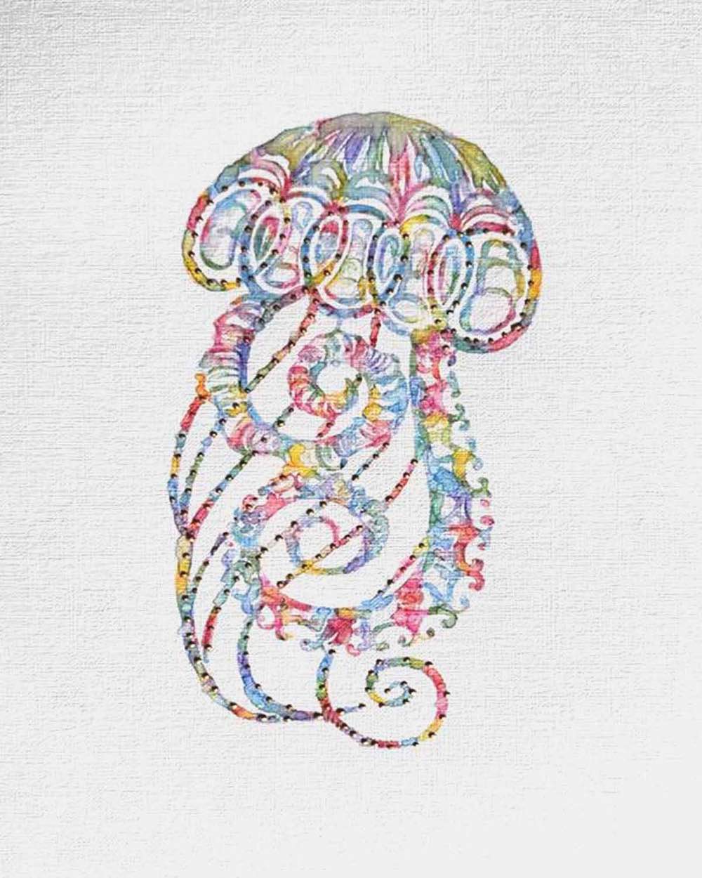 Jellyfish: Coastal Watercolors 2