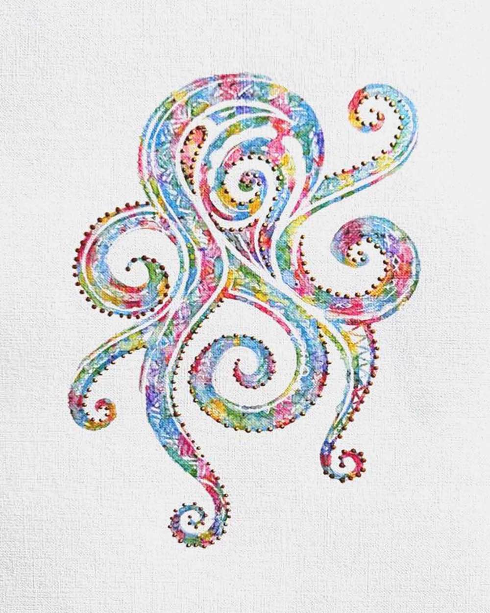 Octopus: Coastal Watercolors 1