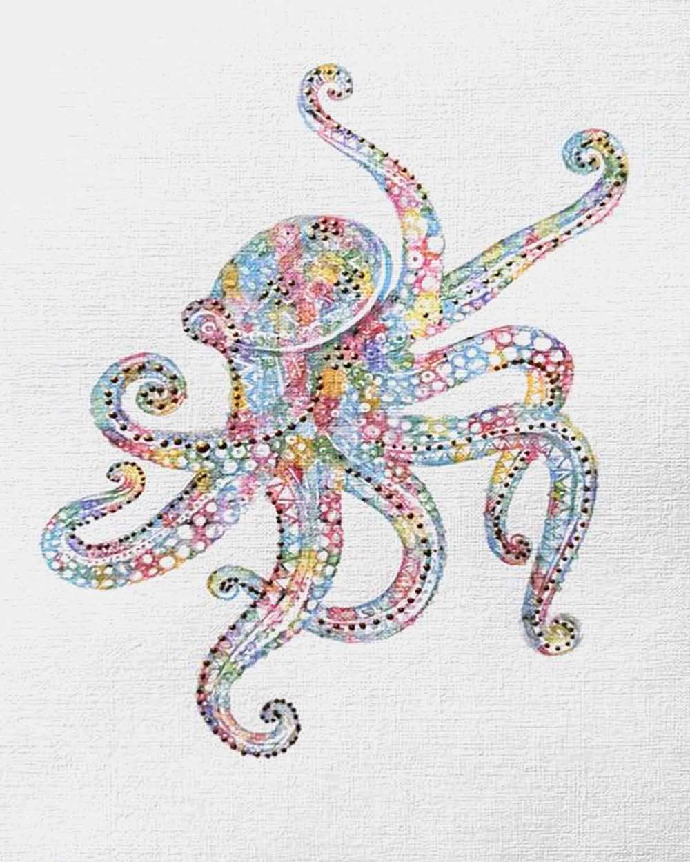 Octopus: Coastal Watercolors 3