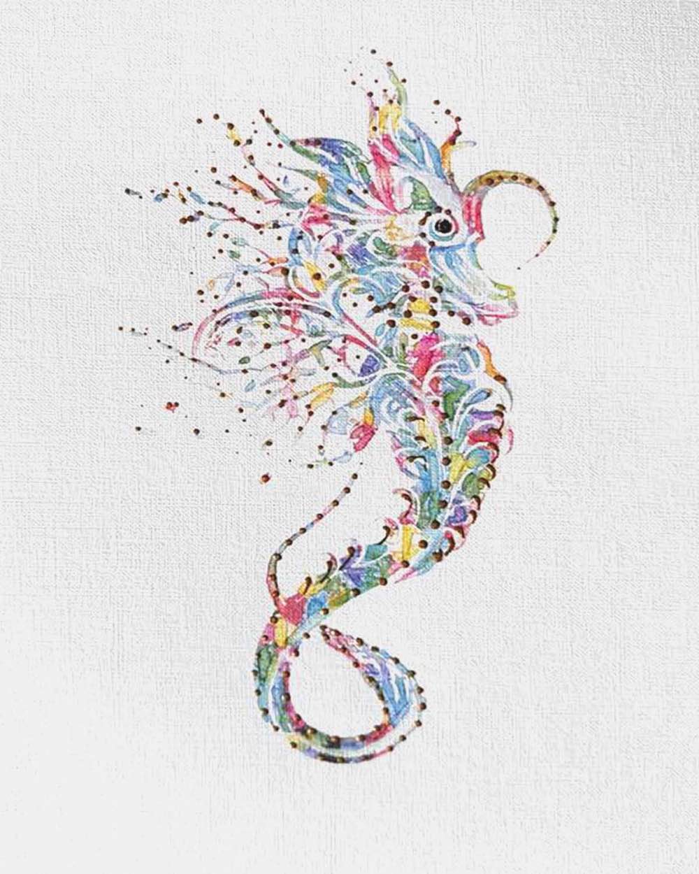 Seahorse: Coastal Watercolors